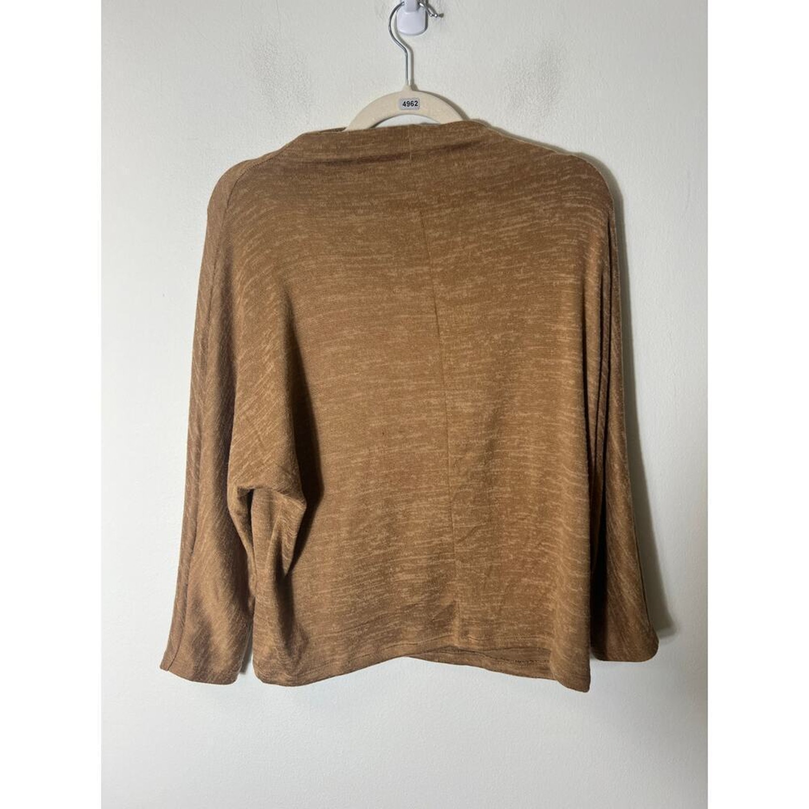 Banana Republic Brown Knit Long Sleeve Mock Neck Top Xs